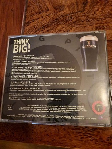 Guinness Promo shaped CD from 1997 (Price Drop!)(Very rare)