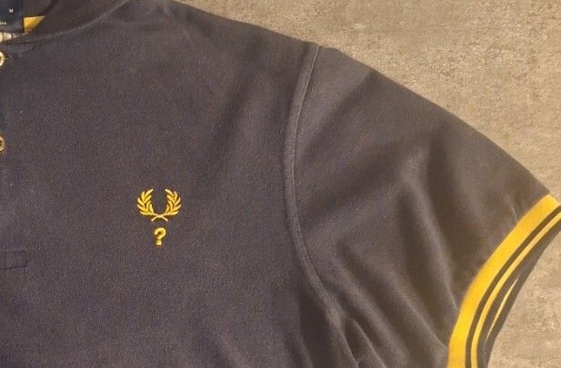 Rare Vintage 2009 Fred Perry x size? Blank Canvas Polo Shirt Mens M Navy