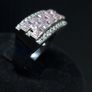 Sterling Silver 925 Pink Stone Statement Ring Image 3