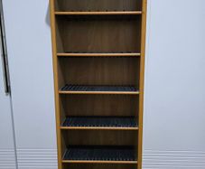 DVD and CD shelf