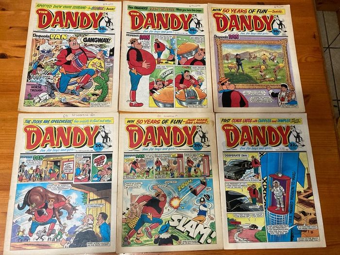 Comics: 'The Dandy' 1988,1989 and 1990 (36 comics)