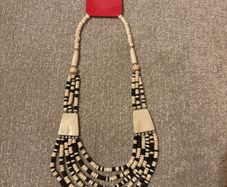 Brand New South African Hand Carved Beaded Necklace