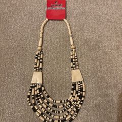 Brand New South African Hand Carved Beaded Necklace