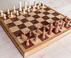 Handmade Chessboard - Walnut, Maple and Oak with Pieces