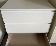 Chest of 3 drawers, white Ikea MALM