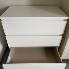 Chest of 3 drawers, white Ikea MALM