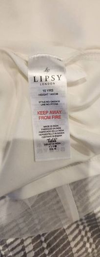 Lipsy white occasion dress
