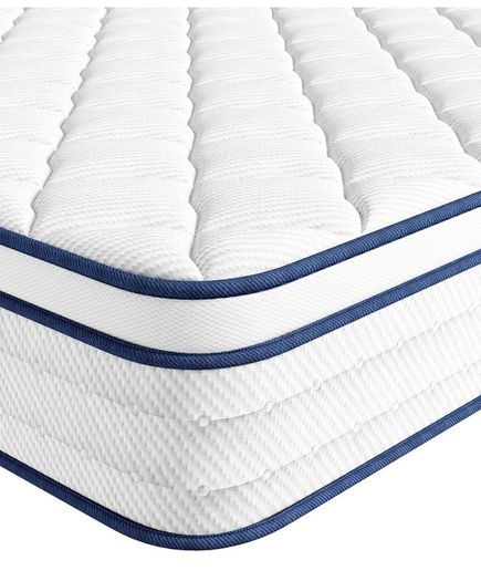 Double Mattress 4FT6, Memory Foam and 7-Zone Pocket Spring Orthopedic Hybrid Double Size Mattress