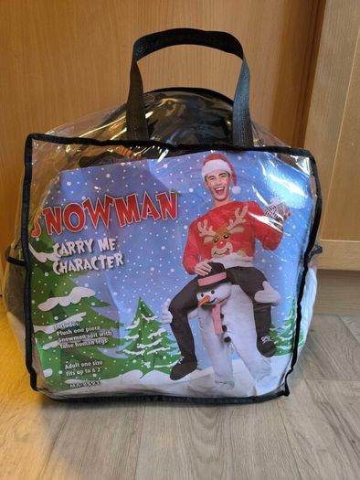 Christmas Snowman Costume Carry me