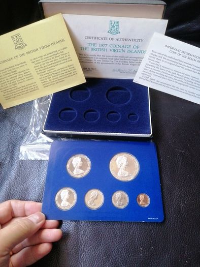 1977 Virgin Islands Proof coin Set