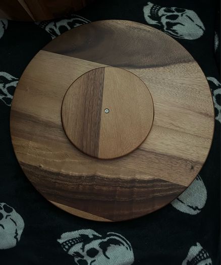 Acacia wooden cheese plater serving tray plate rotary