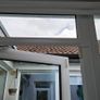 White PVC triple glazed glass door Image 6