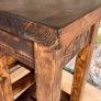 Premium Modern Rustic Dark Walnut Bedside tables, pair . Solid chunky wood, handcrafted Image 5