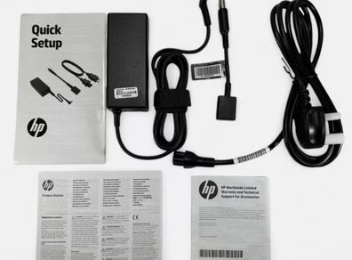 NEW Genuine Original HP 65W Smart AC Power Adapters (UK) with converters (H6Y89AA)