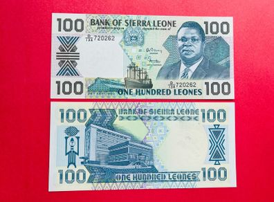 Sierra Leone  100 LEONES. 1990   Pick  18c  ( Uncirculated )