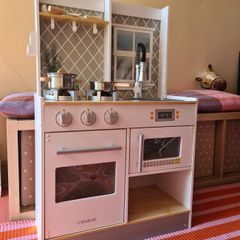 KidKraft Let's Cook Wooden Play Kitchen