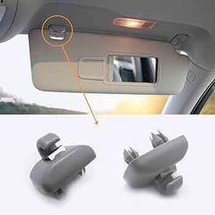 2Pcs Car Sun Visor Clip Gray Interior Hanger Hook Clip Bracket for Audi A1 A3 S3 A4 S4 Allroad A5 S5 Q3 Q5 8U0857562A