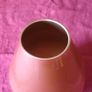 9 Inches Tall Orange Glass Vase Made In Spain Image 3