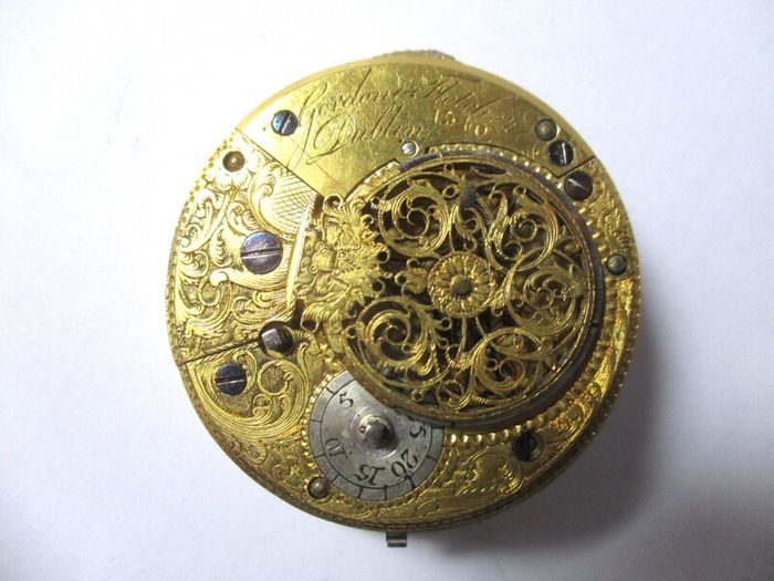 Irish Pocket Watch Fusee Movement For Parts / Repair