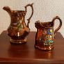 Two Antique Lustre Jugs Victorian Image 3