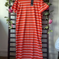 dress Bnwt Marks & Spencer striped short sleeve tshirt dress size 10