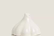 Zara Home terracotta garlic storage jar cream