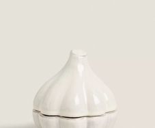 Zara Home terracotta garlic storage jar cream