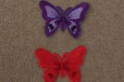 4x butterfly clothing decoration