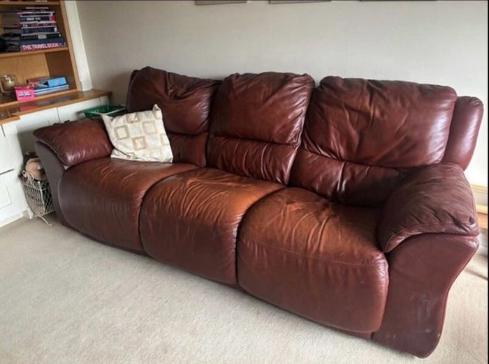 Leather sofa - 3