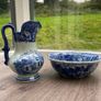 Masons Patent Ironstone China Blue and White Jug and Basin Set Image 2
