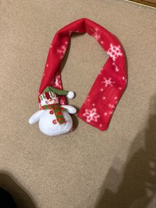 christmas baby scarf