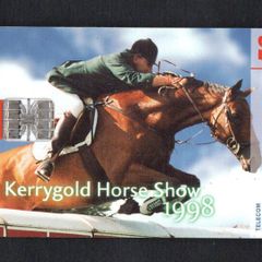 1998 Ireland 50 unit Kerrygold Horse Show (Schlumberger SC7 ship) Call Card Used. Telecom Eireann card number 1218