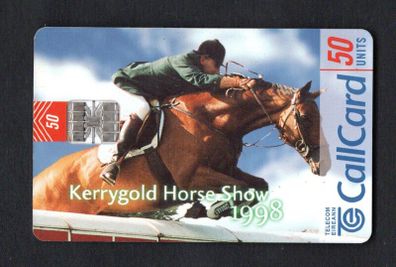 1998 Ireland 50 unit Kerrygold Horse Show (Schlumberger SC7 ship) Call Card Used. Telecom Eireann card number 1218