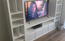 IKEA KALLAX TV stand &amp; shelves