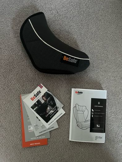 BeSafe iZi Flex FIX i-Size High Back Booster Seat | Black Cab | Excellent Condition