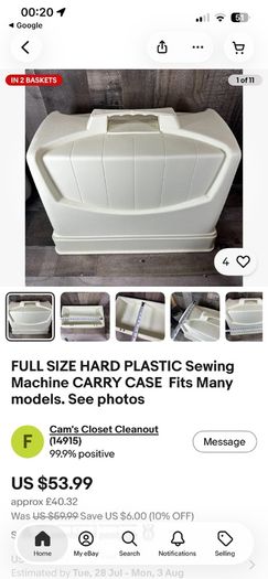 Sewing machine Carry case & cover
