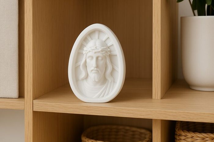 Sacred Face Oval Relief
