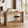 Farmhouse Console Table with Storage Space 140cm Wooden Sofa Table for Entryway Image 4