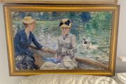 Large print with golden frame picture