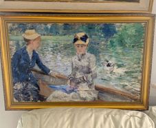 Large print with golden frame picture