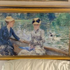 Large print with golden frame picture