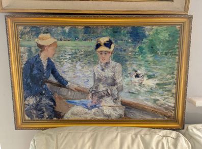 Large print with golden frame picture