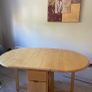 dining table size when opened 135cm x 85cm Image 3