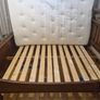 Bed. King size. Oak or cherrywood.  Antique. Image 6