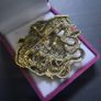 Vintage Style Gold Tone MEDUSA SNAKE LADY Statement BROOCH Shawl Pin or Pendant Jewellery Accessories Gifts Image 6