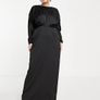 satin maxi dress Image 3