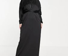Satin maxi dress