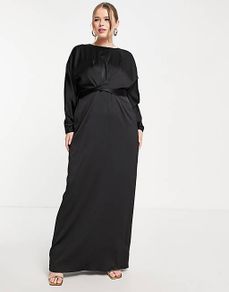 Satin maxi dress