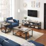 New Vintage Greige TV Unit Stand - FREE P&P Image 2