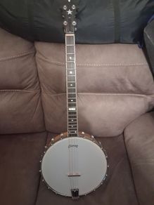 Hand made tenor banjo.